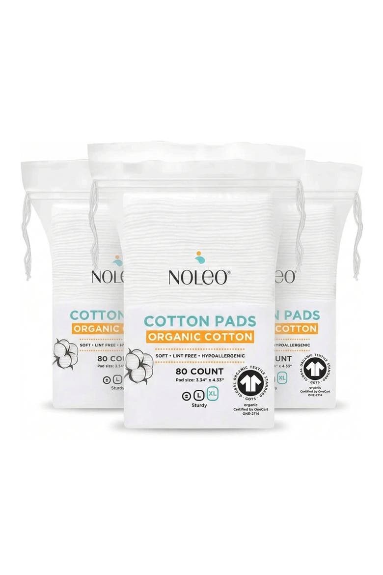 240-Pack Extra Large Organic Cotton Pads, Main, color, WHITE