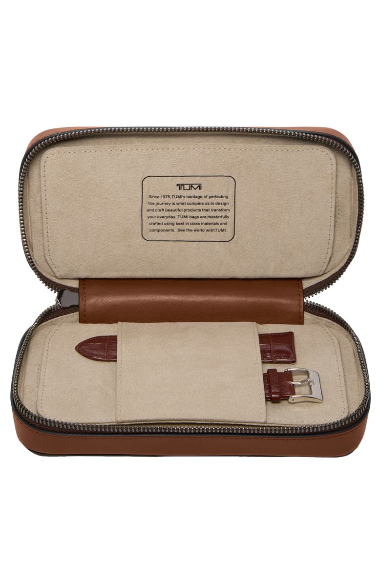 TUMI Travel Watch Case, Alternate, color, Cognac