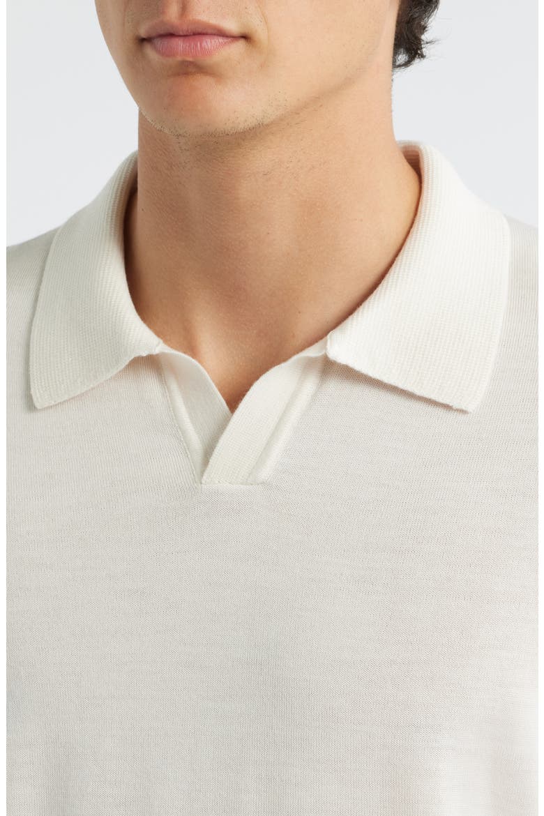 Enord Long Sleeve Wool Polo Sweater, Alternate, color, OPEN WHITE