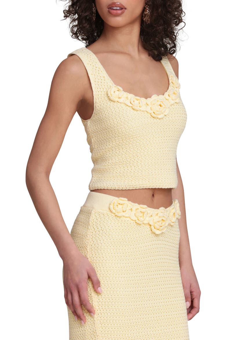 Knit Crop Tank, Alternate, color, BUTTER