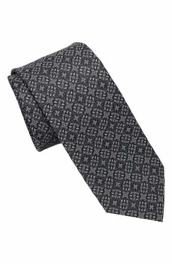 Hickey Freeman Medallion Print Tie