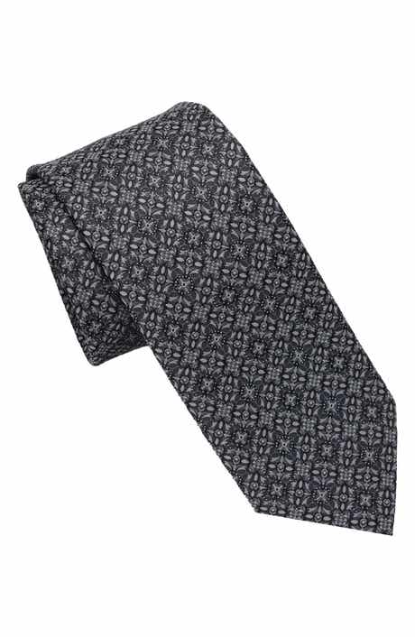 Hickey Freeman Medallion Print Tie