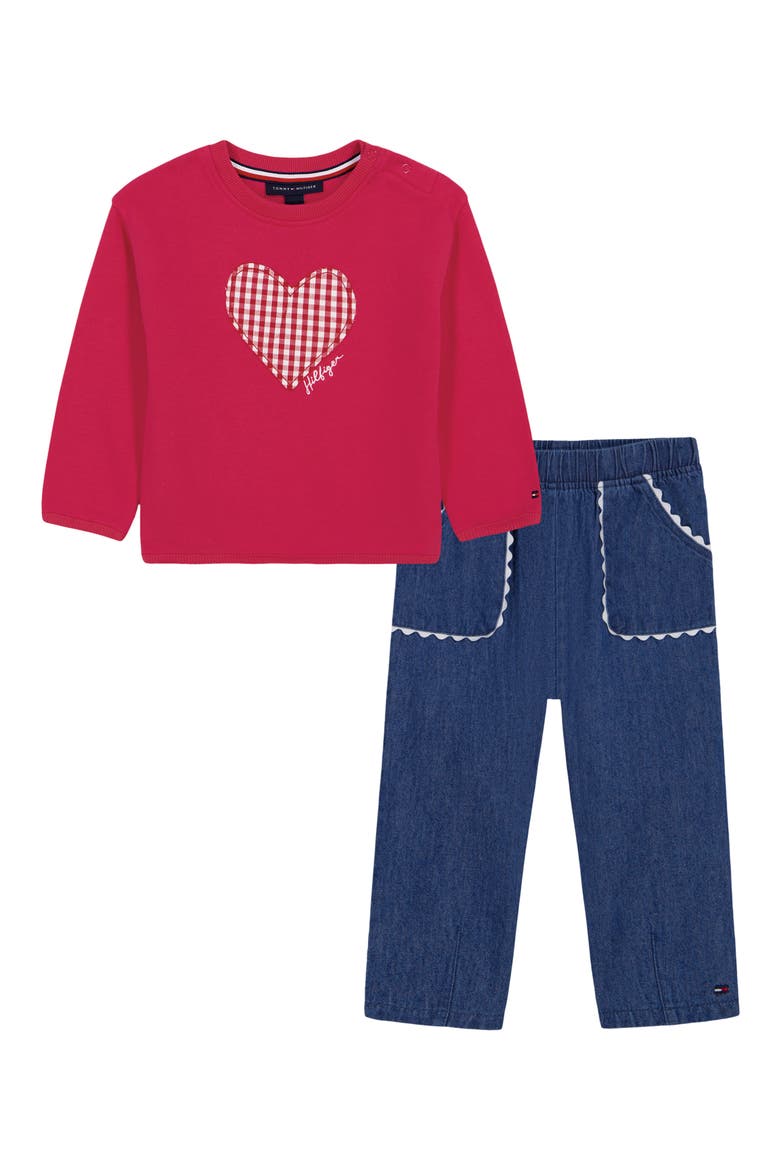 Heart 2-Piece Pullover & Jeans Set, Main, color, PREPACK ASSORTED