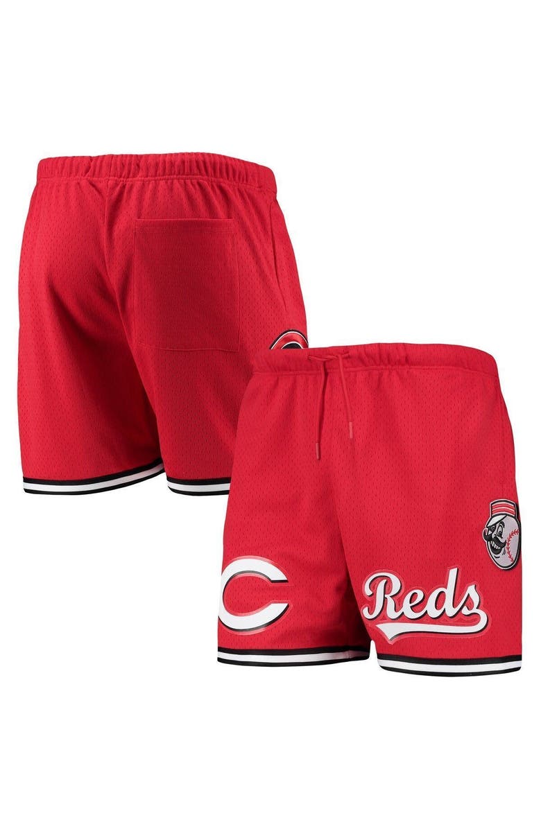 PRO STANDARD Men's Pro Standard Red Cincinnati Reds Logo Mesh Shorts, Main, color,