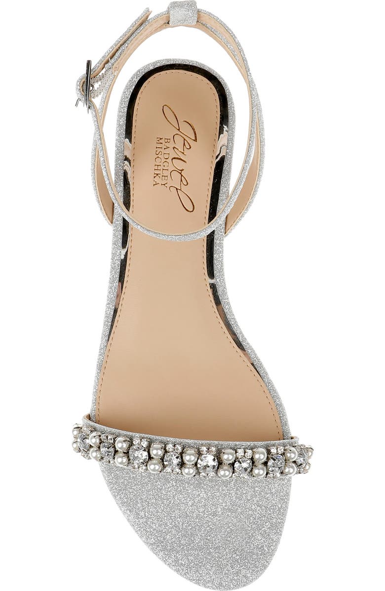 Jewel Badgley Mischka Daria Ankle Strap Sandal, Alternate, color,