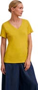 Celtic & Co. Relaxed V-Neck Linen Blend T-Shirt
