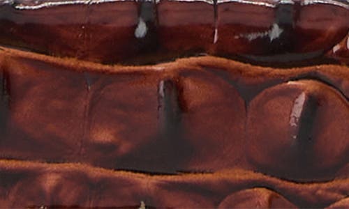 Brahmin Ricki Croc Embossed Leather Card Case