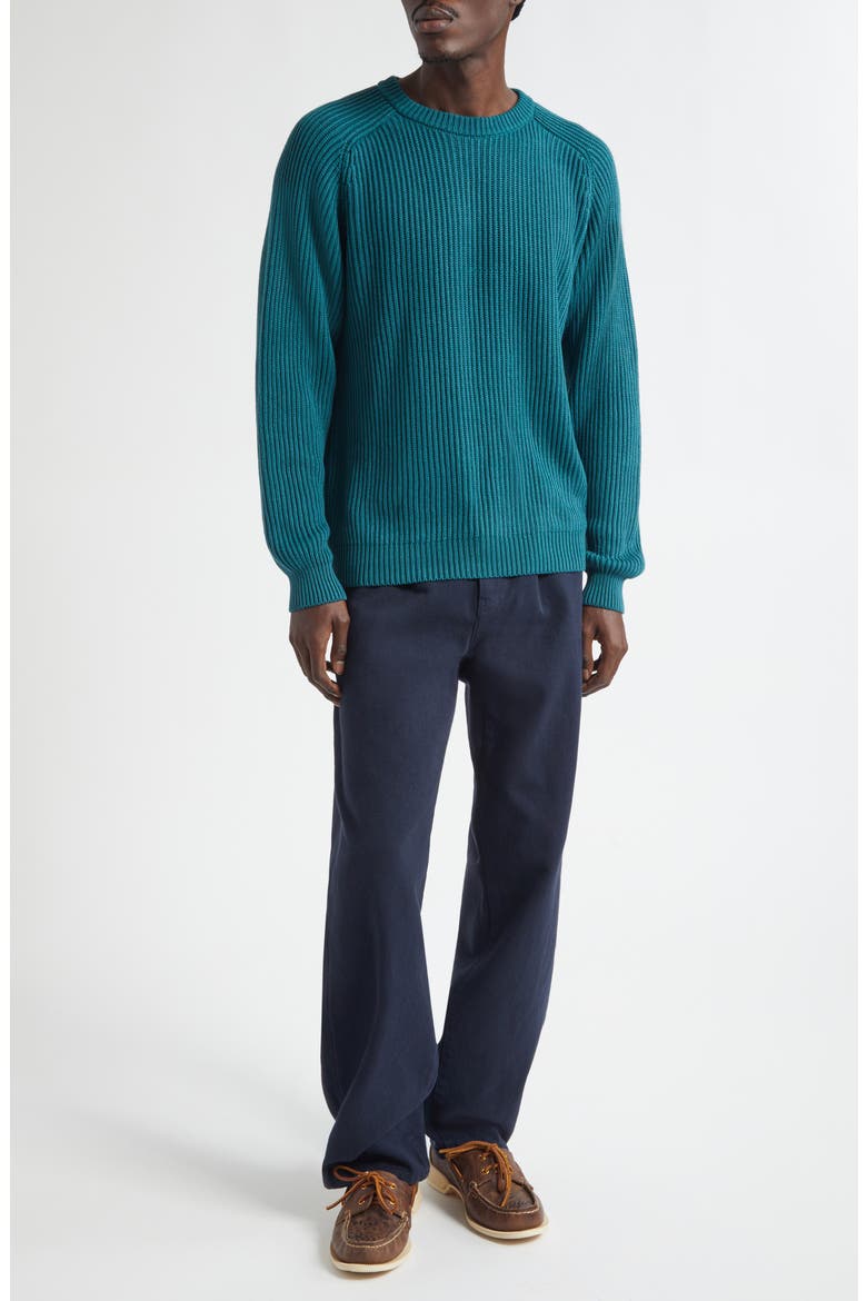 Shaker Stitch Sweater, Alternate, color, DEEP TEAL