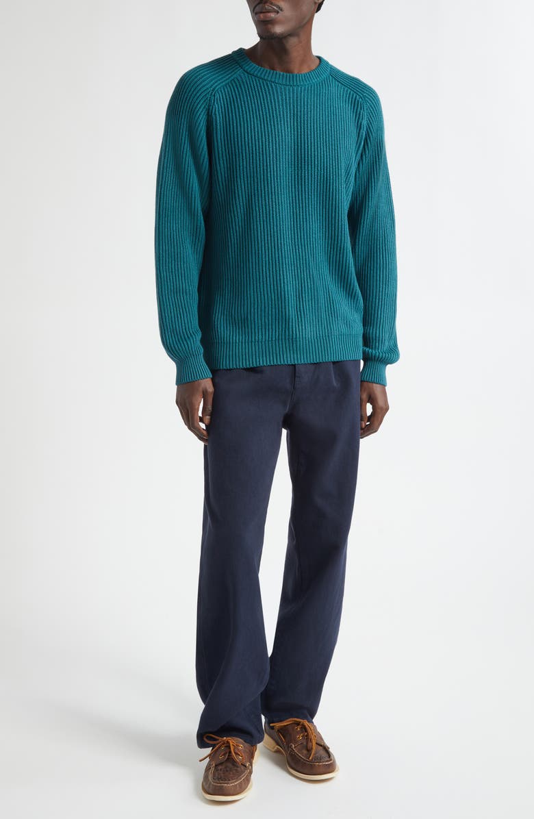 Noah Shaker Stitch Sweater, Alternate, color, Deep Teal