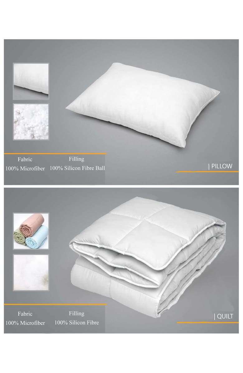 DePera Down Alternative Queen Size Climate Pillow, Alternate, color, White