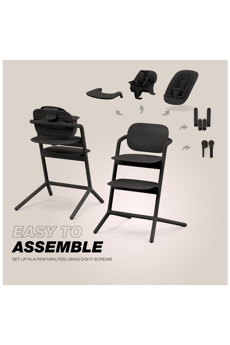 Lemo 2 Highchair 4-in-1 Set, Alternate, color, STUNNING BLACK