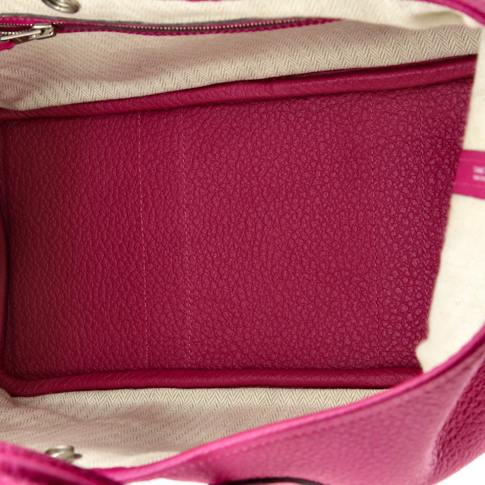 Pre-Owned Hermes Garden Party Tote Leather 30, Alternate, color, Rose Pourpre