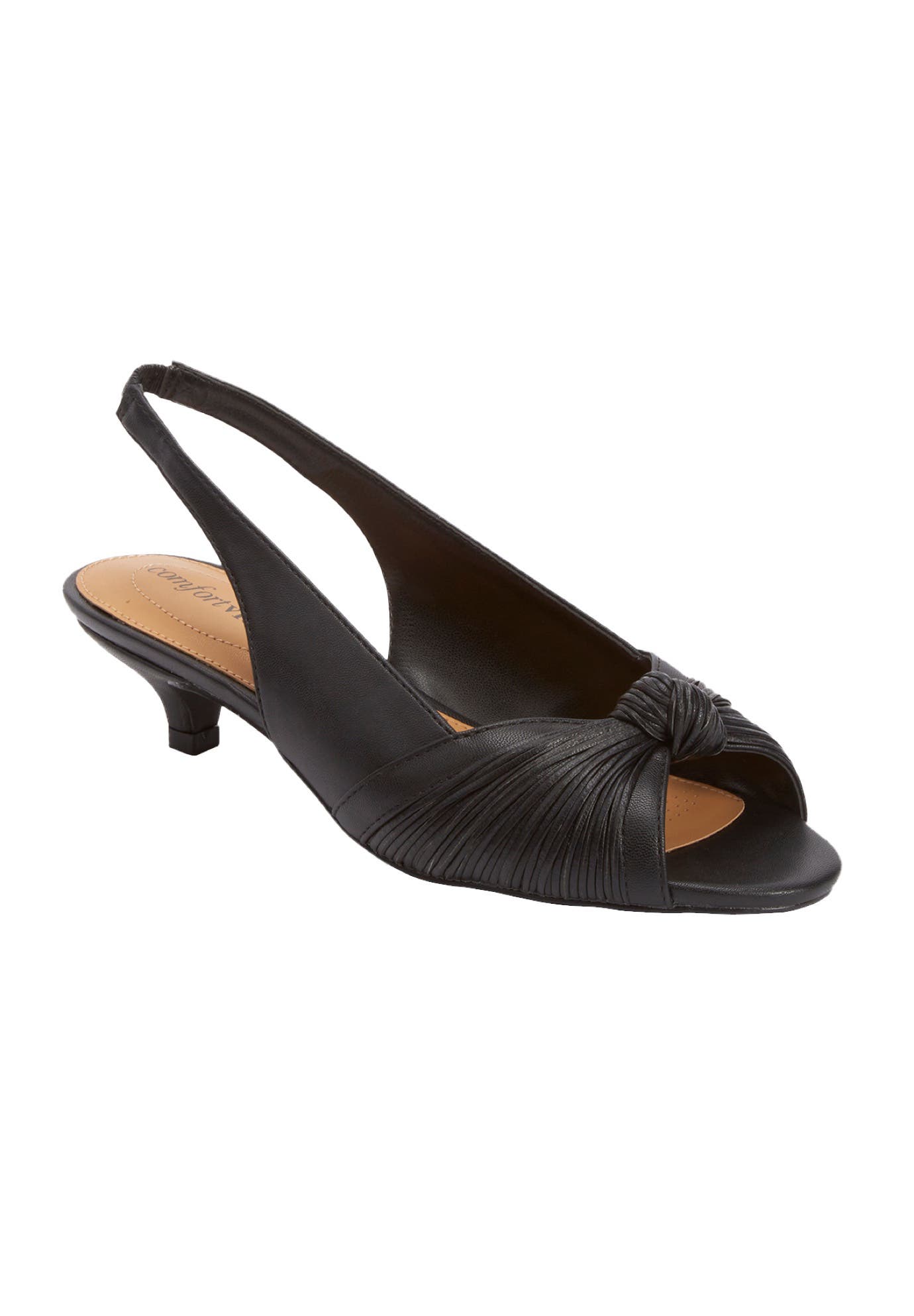 Comfortview The Katelyn Slingback, Main, color, Black
