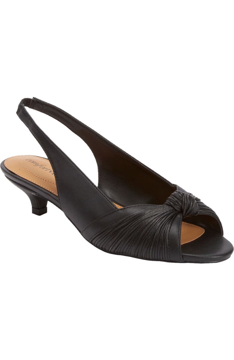 Comfortview The Katelyn Slingback, Main, color, Black