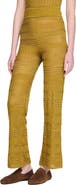 SANDRO Pointelle knit trousers