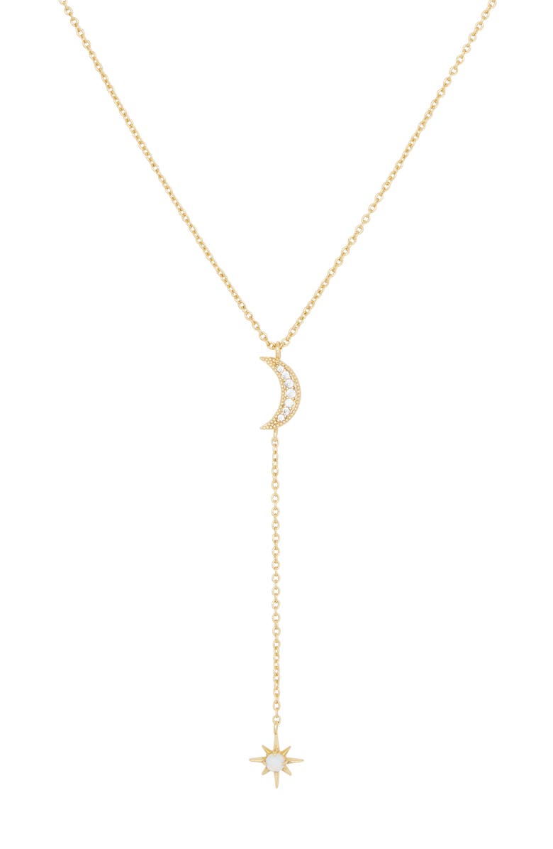 gorjana Luna Y-Necklace, Main, color, 