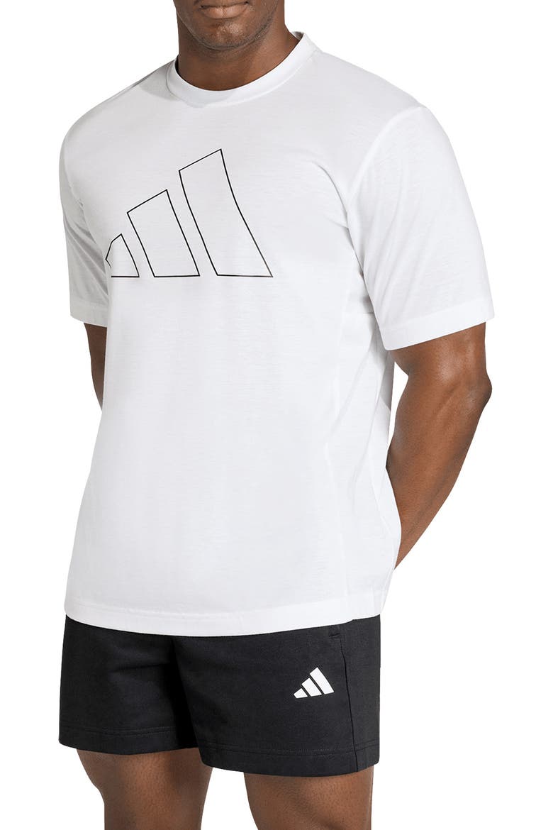 Climacool Training Tee, Main, color, WHITE