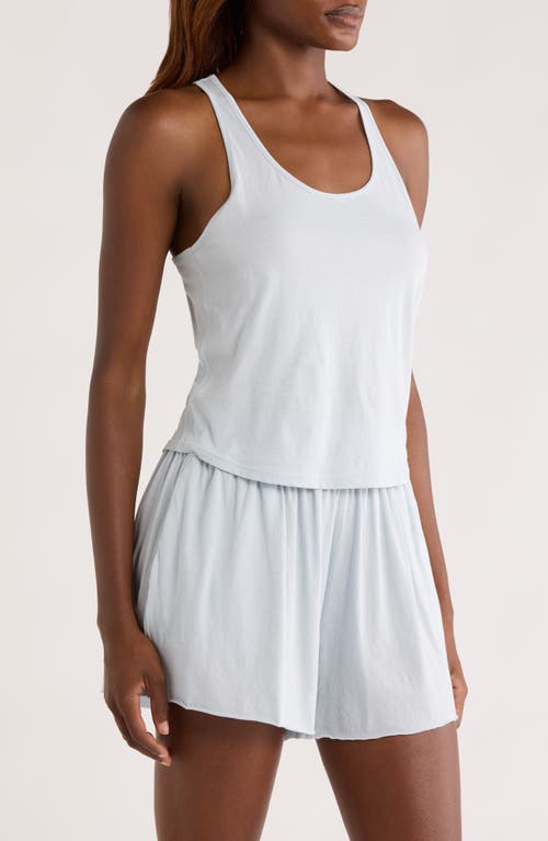 Lunya Organic Pima Cotton Curve Hem Tank In White