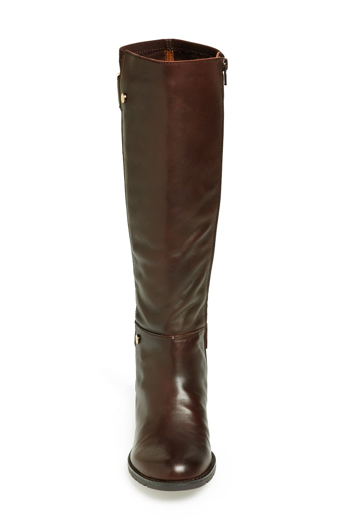 'Applee' Knee High Leather Boot, Alternate, color, BROWN LEATHER