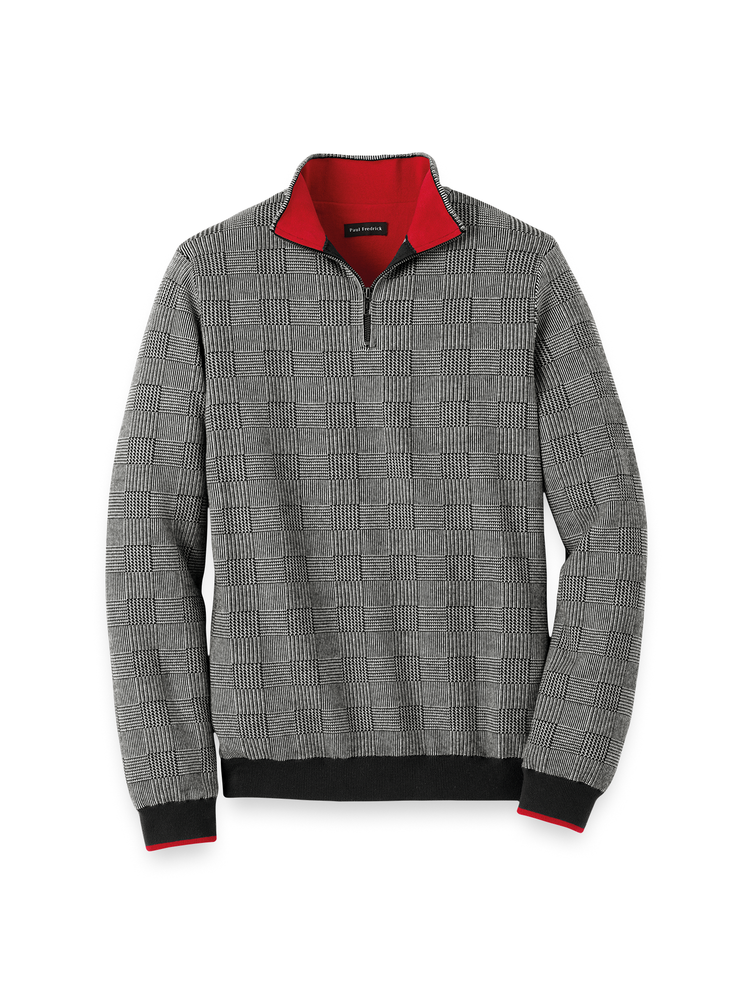 selected BLACK/WHITE GLEN PLAID