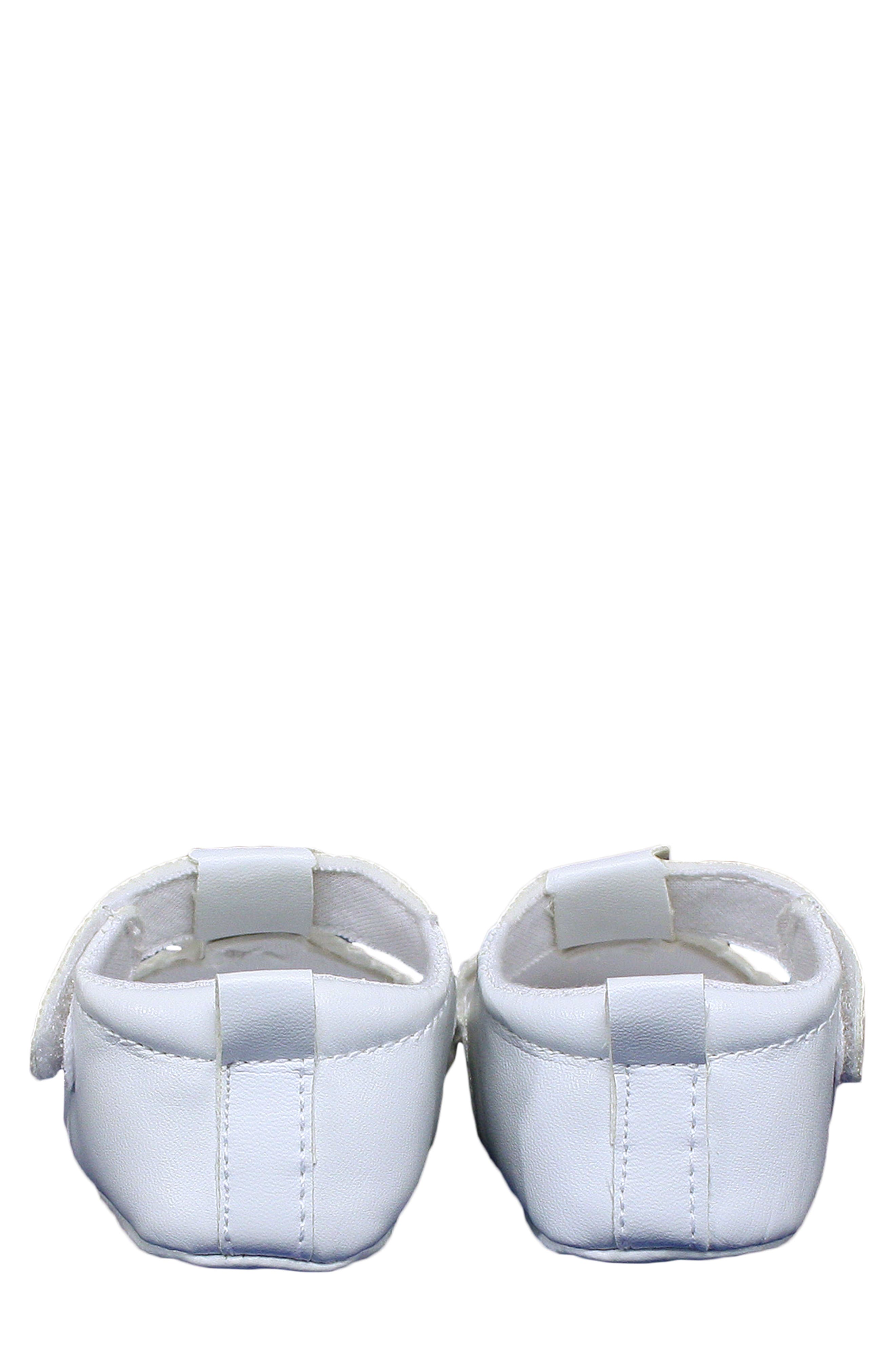 Little Things Mean a Lot Mary Jane Crib Shoe, Alternate, color, White