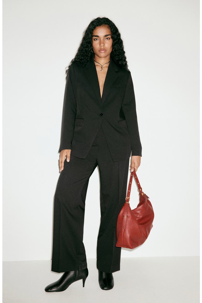 Straight Leg Pants, Alternate, color, BLACK