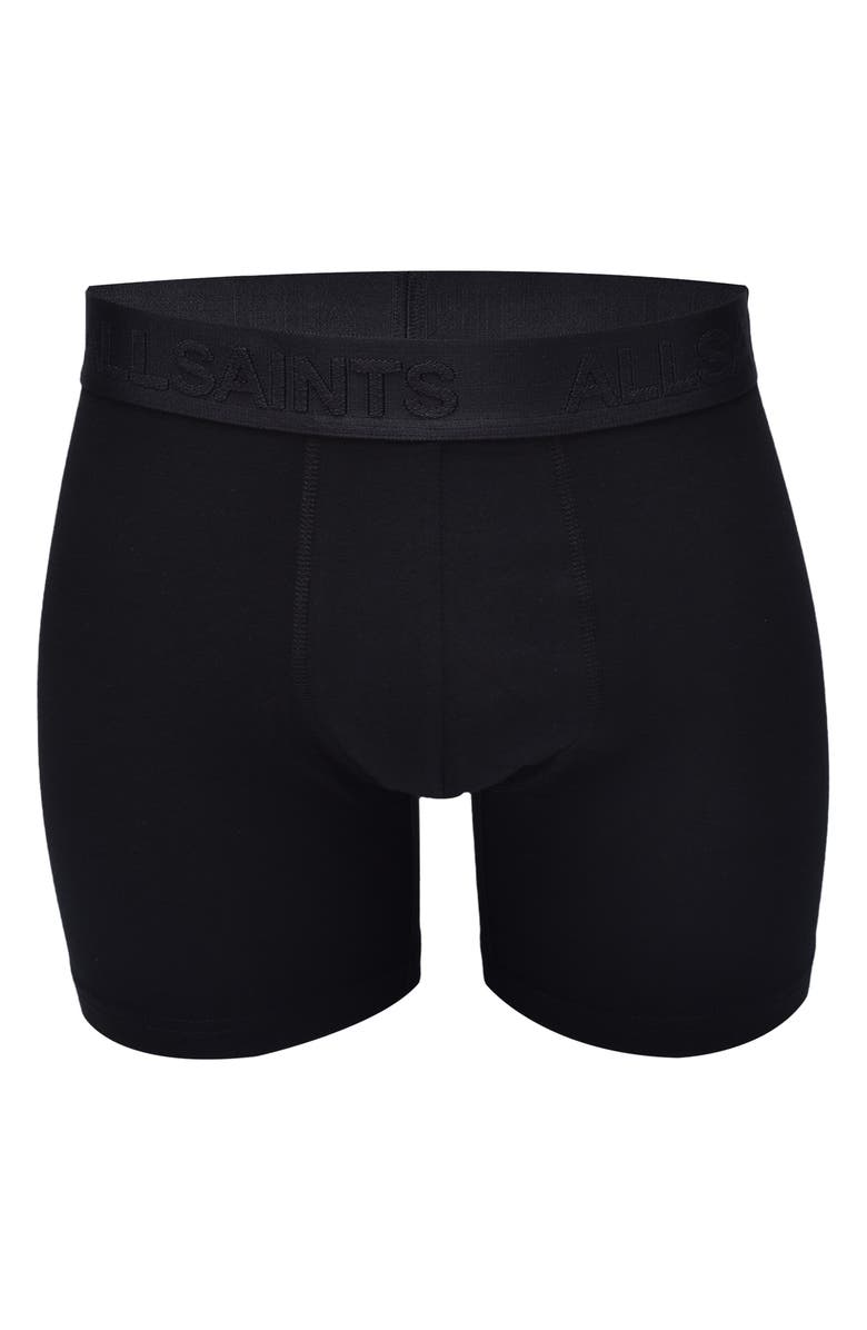 AllSaints Assorted 3-Pack 5-Inch Contour Pouch Boxer Briefs, Alternate, color, Black Multi