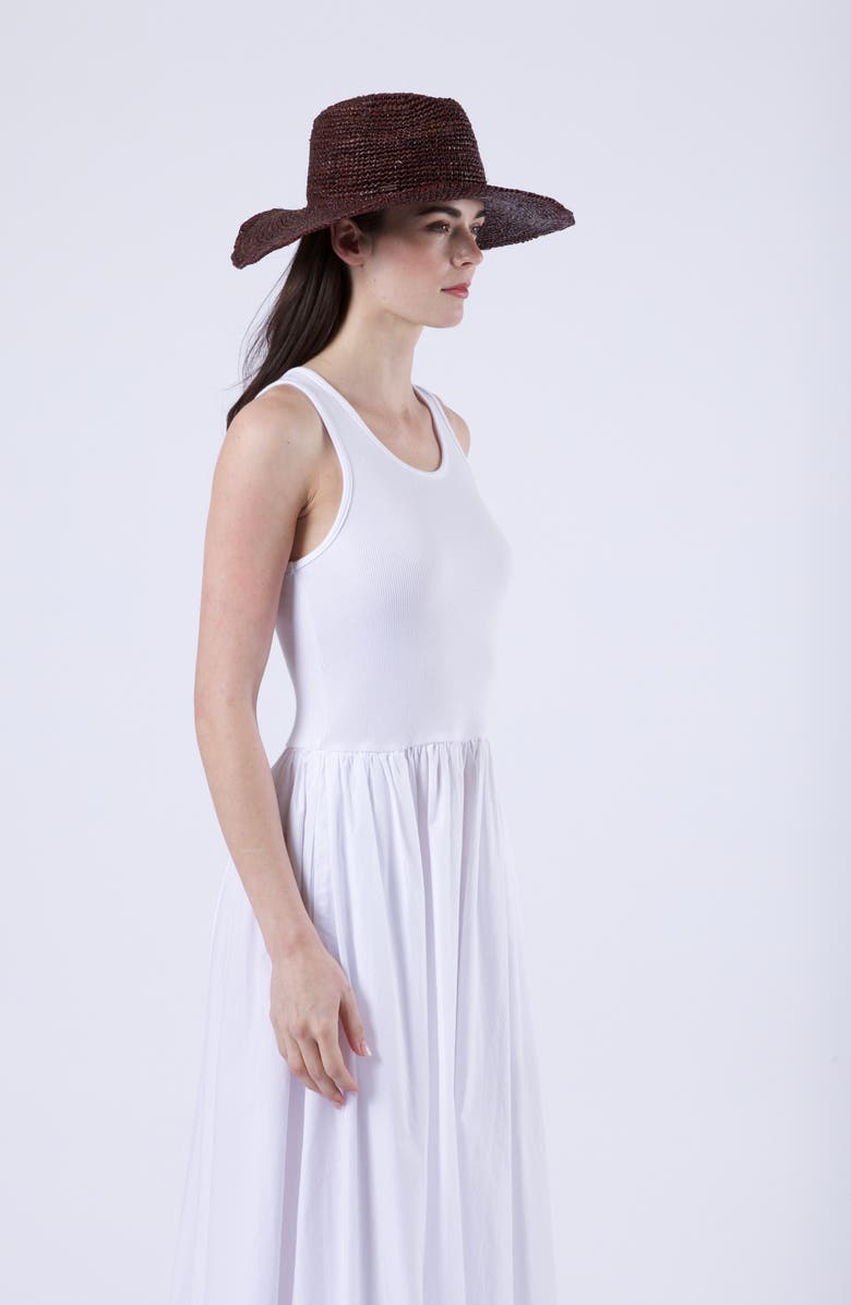 Eugenia Kim Emmanuelle Packable Crochet UPF 50+ Fedora, Alternate, color, Espresso