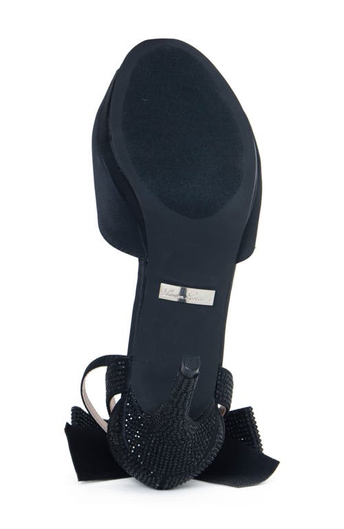 Lauren Lorraine Fling Rhinestone Platform Peep Toe Sandal