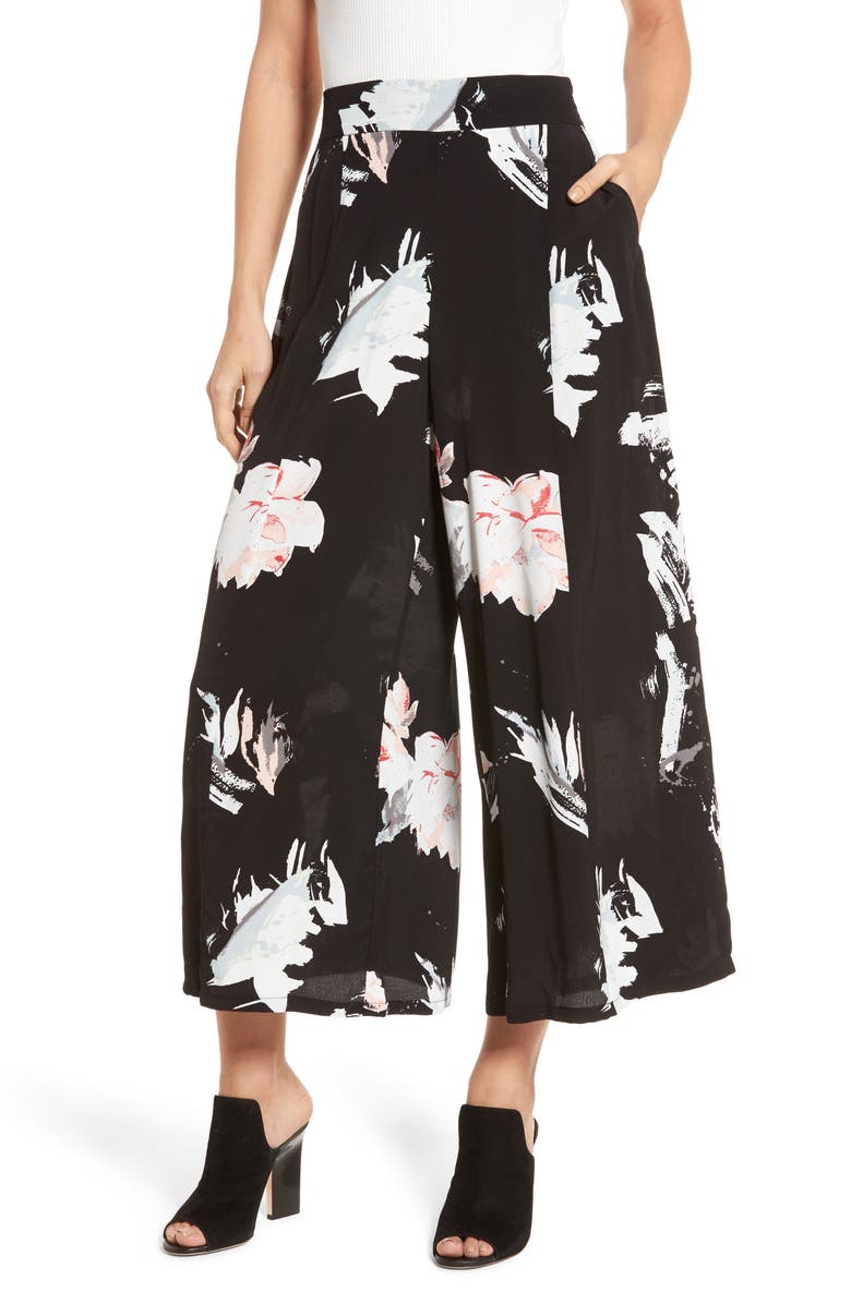 Leith High Waist Crop Wide Leg Pants, Main, color,