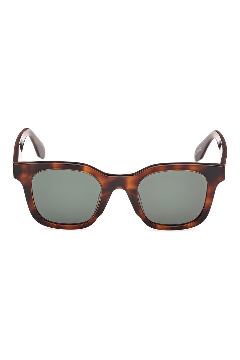 47MM Round Sunglasses, Main, color, DARK HAVANA / GREEN