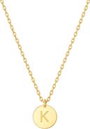 House of Frosted Initial Pendant Necklace