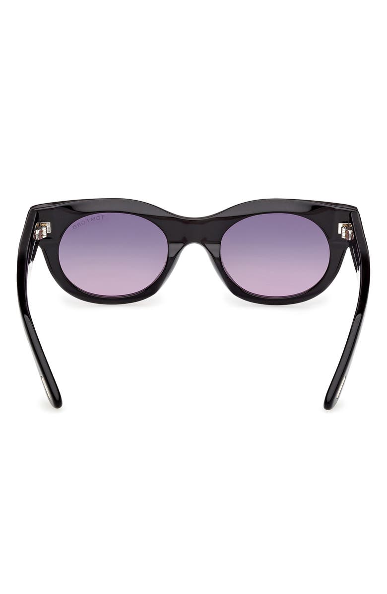 TOM FORD Marine 50mm Gradient Round Sunglasses, Alternate, color, 