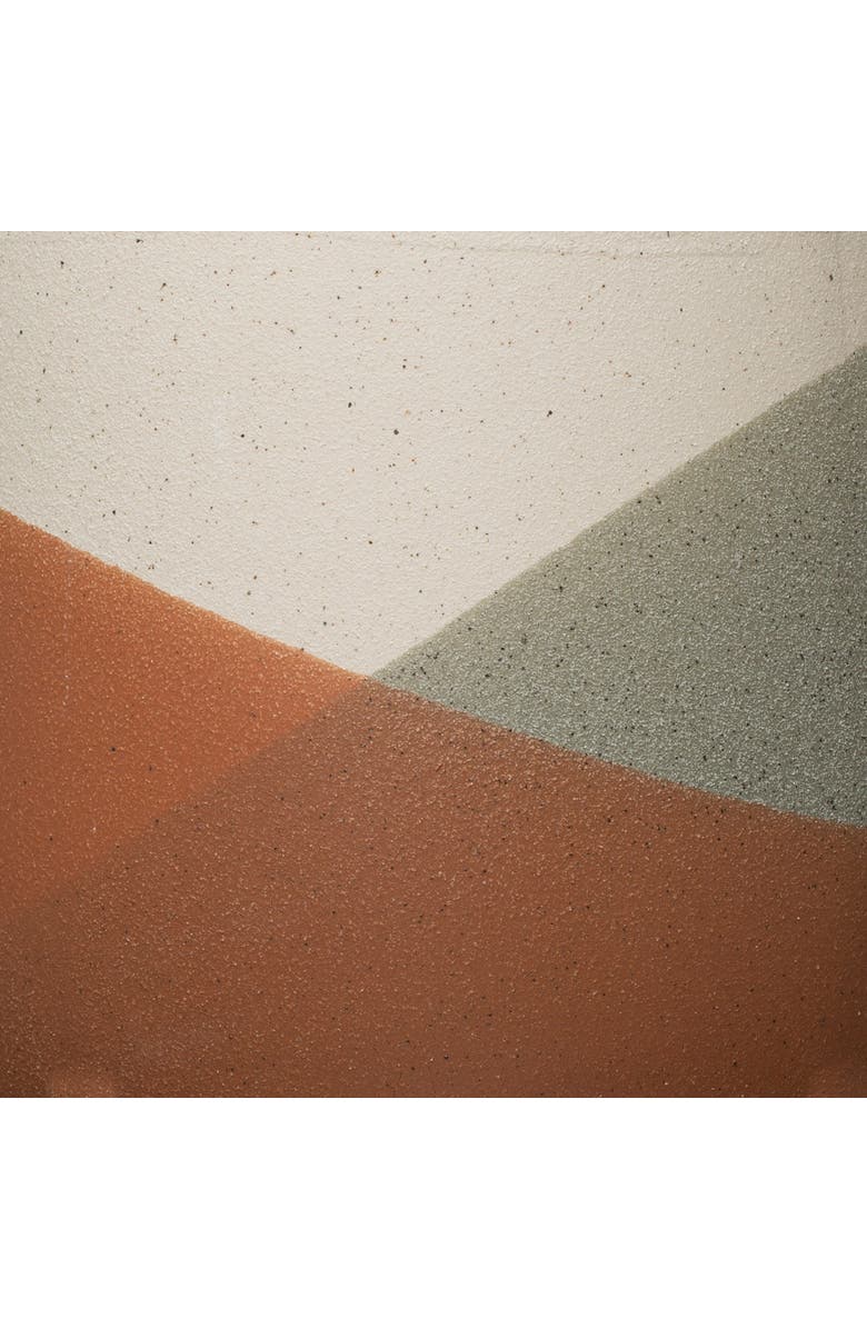 Storied Home Stoneware Footed Planter, Alternate, color, Orange