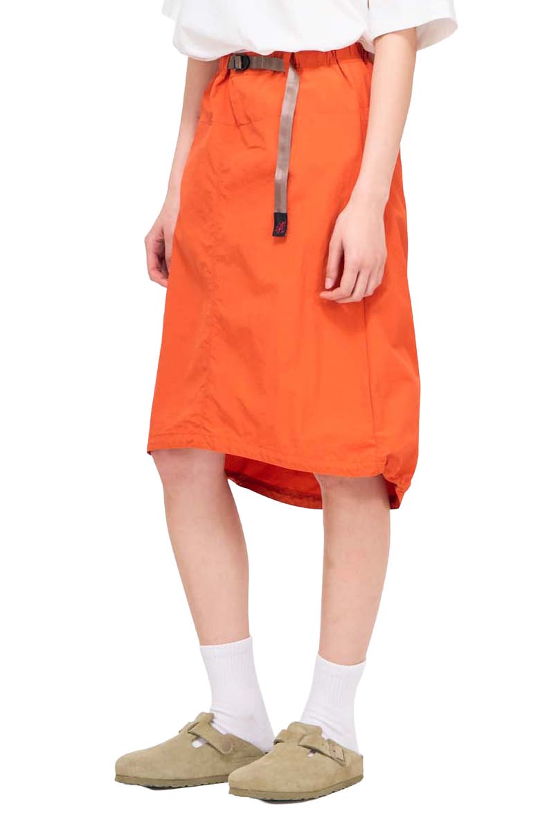 Gramicci Packable Woven Midi Skirt, Alternate, color, Orange