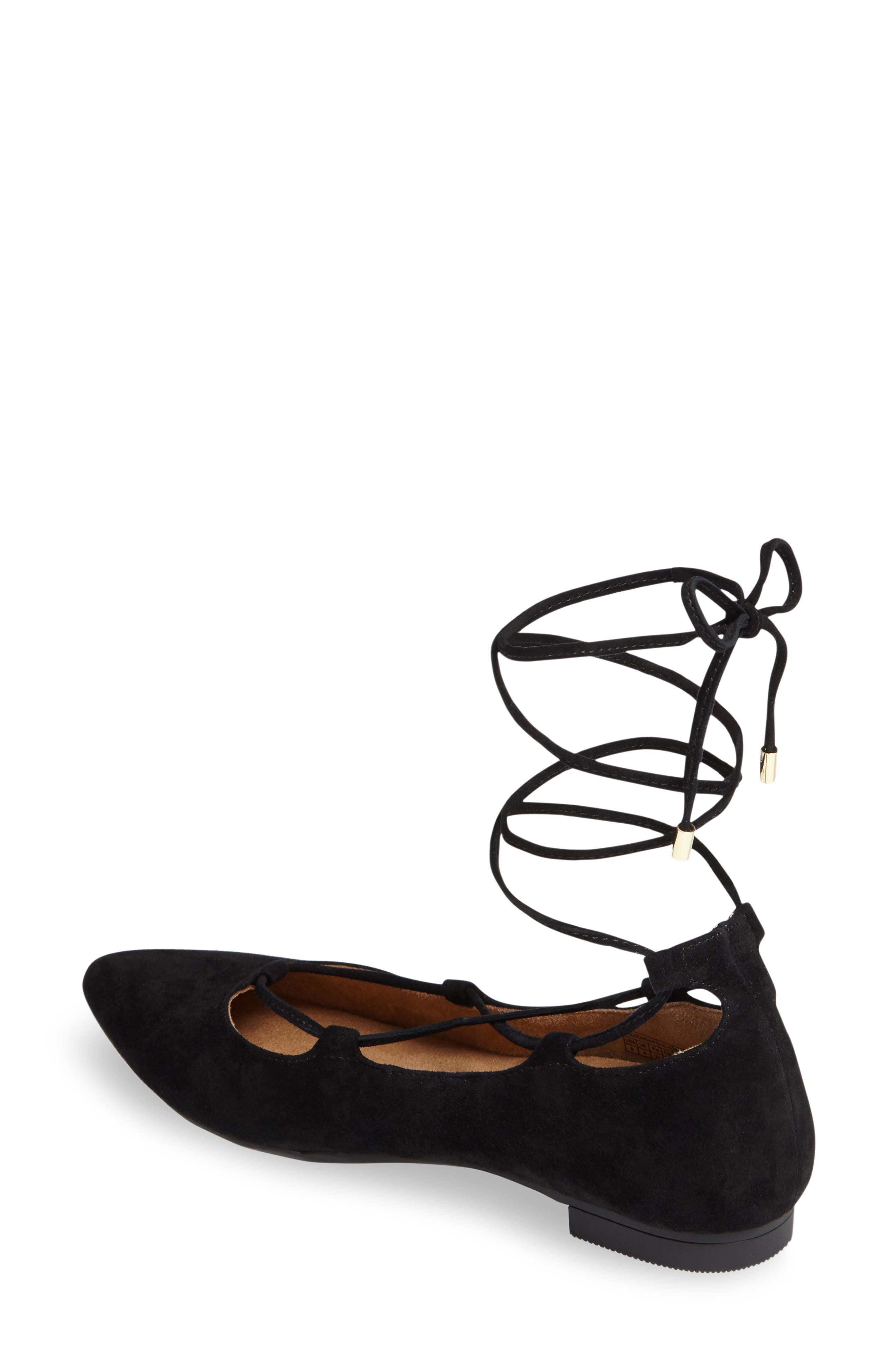 VIONIC WITH ORTHAHEEL Vionic Lucinda Ghillie Lace Flat, Alternate, color, 