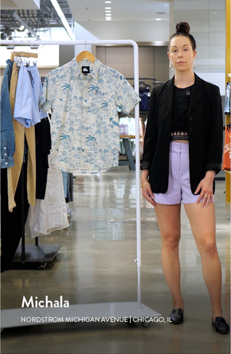 Kids' Aero Flow Classic Short Sleeve Button-Up Shirt, sales video thumbnail