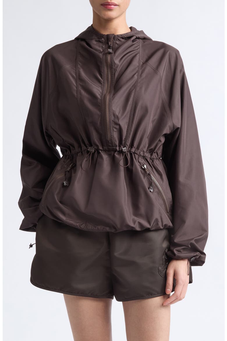Frej Water Repellent Anorak, Main, color, BROWN