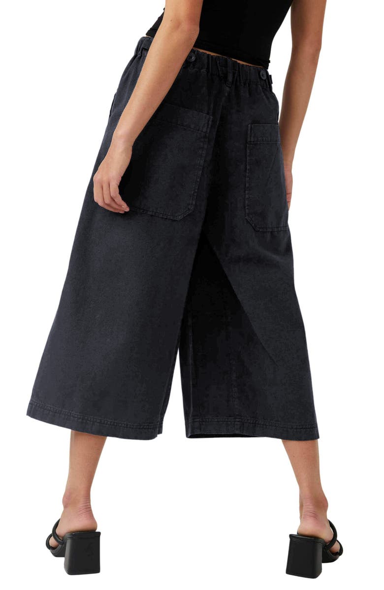 Free People Hard Rain Culottes, Alternate, color, 