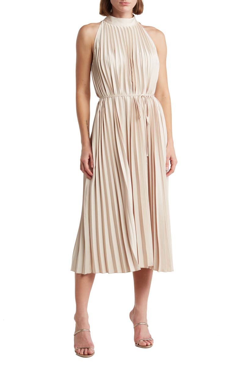 Sam Edelman Sleeveless Pleated Dress, Main, color, 