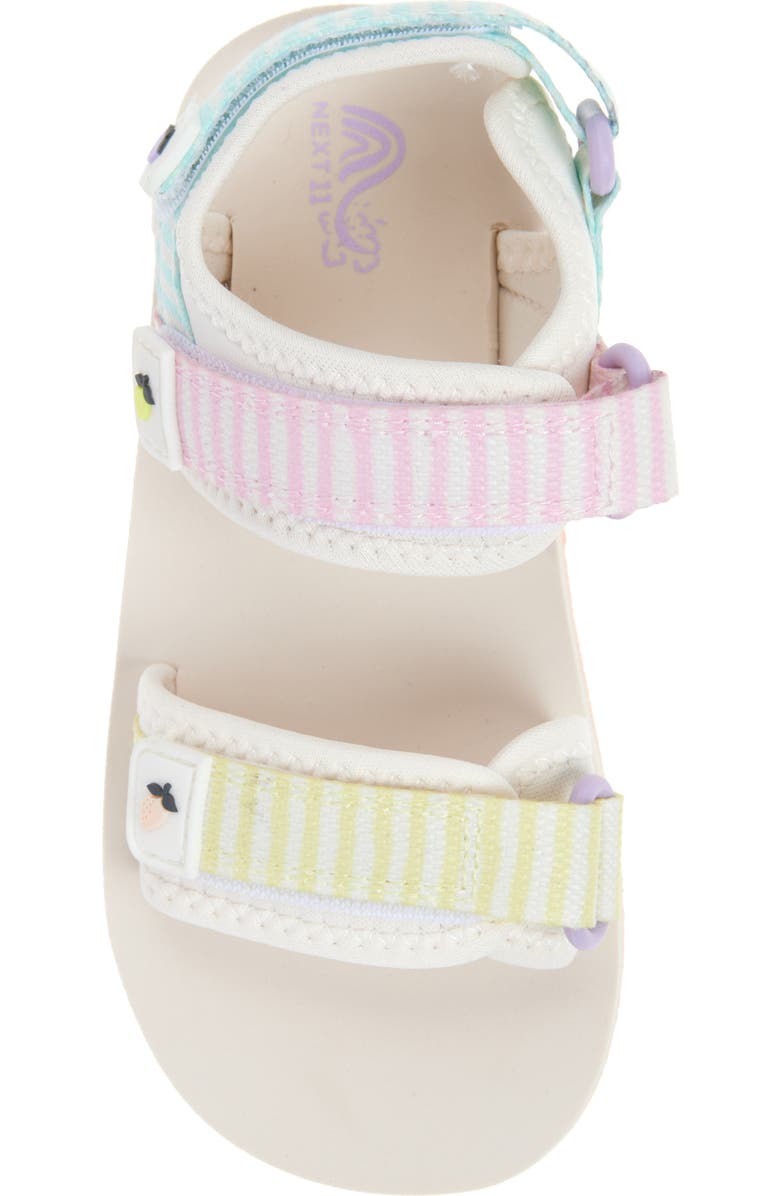 NEXT Kids' Stripe Sandal, Alternate, color, White