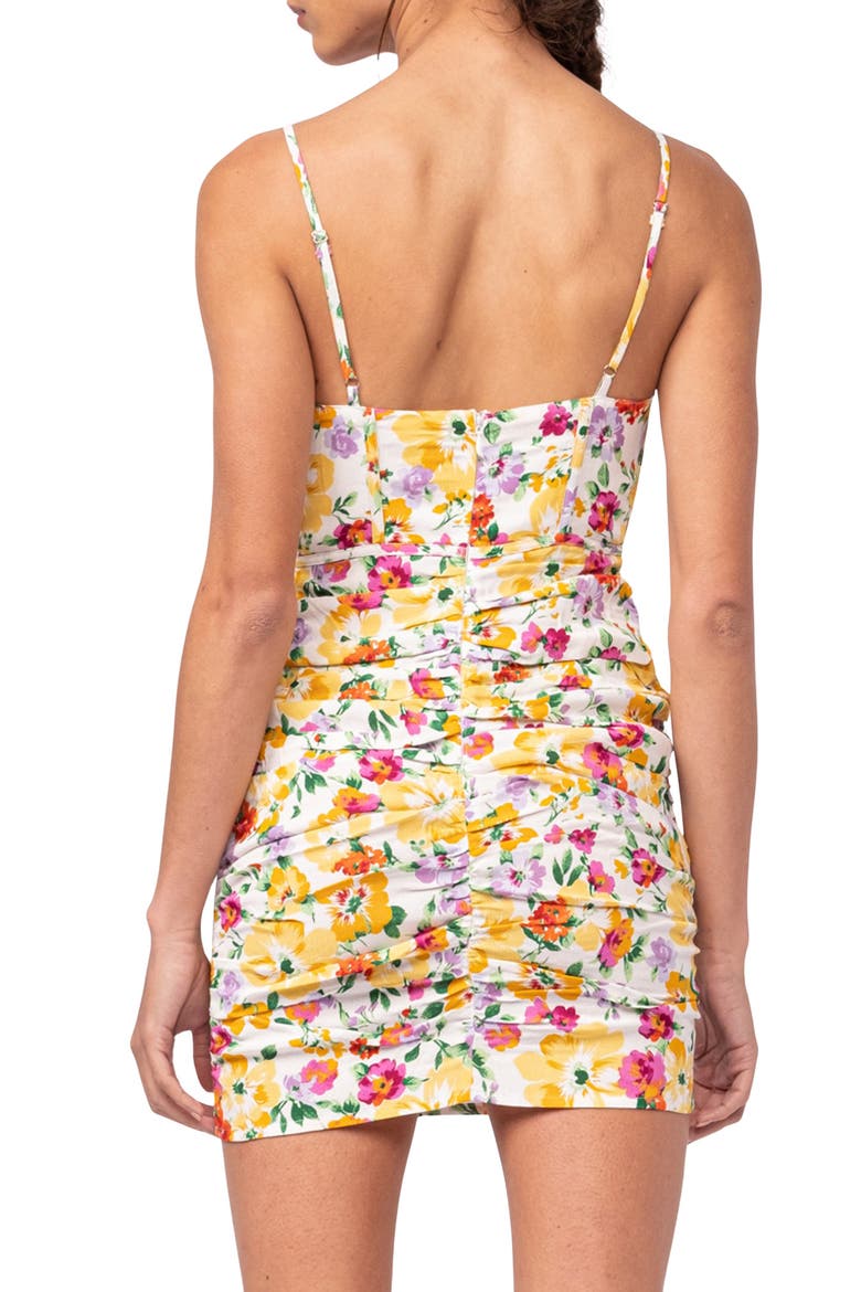 Ruched Back Sleeveless Minidress, Alternate, color, YELLOW