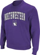 COLOSSEUM Men's Colosseum Purple Northwestern Wildcats Arch & Logo Crew Neck Sweatshirt