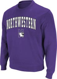 COLOSSEUM Men's Colosseum Purple Northwestern Wildcats Arch & Logo Crew Neck Sweatshirt