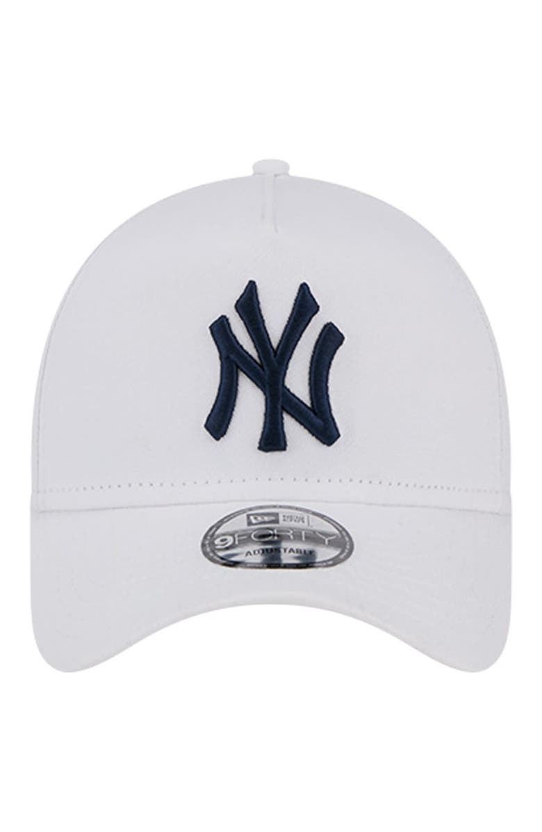New Era Men's New Era White New York Yankees TC A-Frame 9FORTY Adjustable Hat, Alternate, color, White