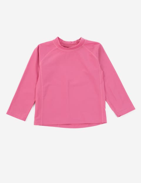 Kids Long Sleeve Rash Guard, UPF 50+ Swim Shirt