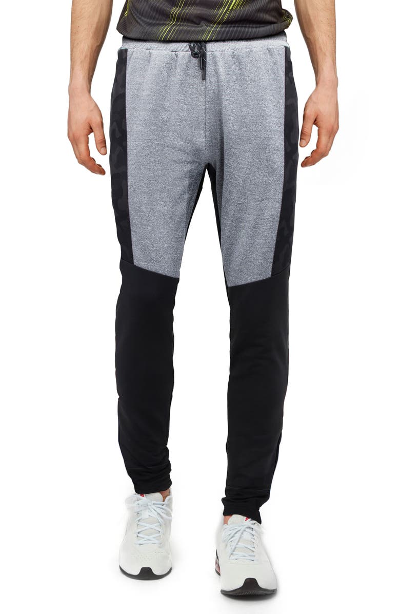 XRAY Colorblock Jogger Pants, Main, color, Black/ Camo/ Heather Grey