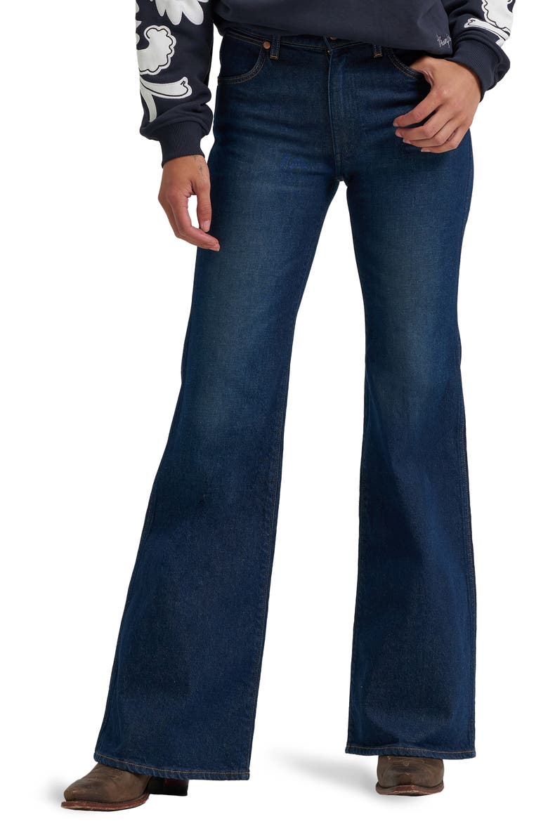 Wrangler '70s Flare Jeans, Main, color, Whirlpool