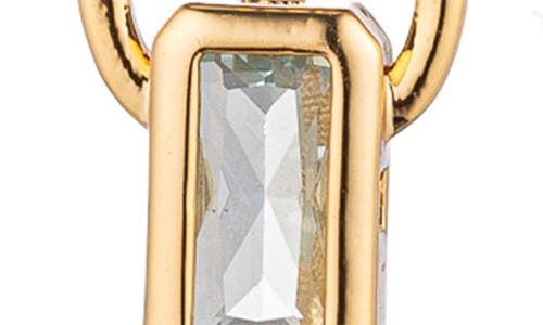 Eye Candy Los Angeles Aveline Cubic Zirconia Chain Drop Earrings In Gold