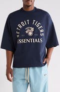 Fear of God Essentials x MLB Detroit Tigers Merch Cotton Graphic T-Shirt